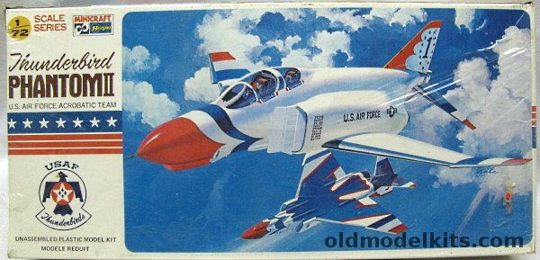 Hasegawa 1/72 Thunderbirds F-4 Phantom, 120 plastic model kit